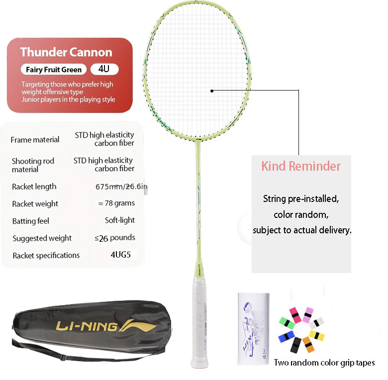 Li-Ning Thunder Mini Cannon Ta - Li Ning Racket incelemesi ve fiyatı