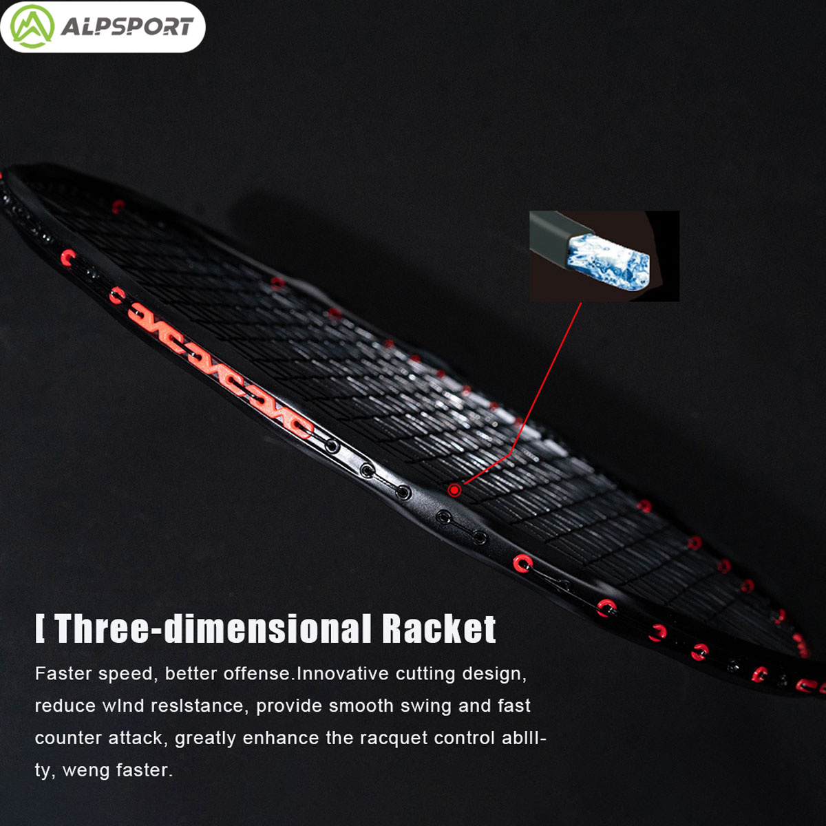 Alpsport MH-V5 5U 75g Dalgalı  - Li Ning Racket incelemesi ve fiyatı